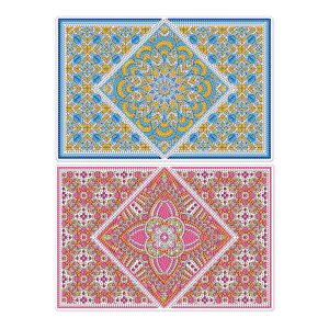 2pcs Diamond Art Painting Mandala Placemats Heat Resistant Non-Slip Place Mat Kit